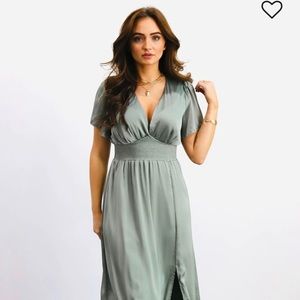 Baltic Born Prague Satin Maxi Dress, size XL. Worn only once.